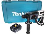 Makita Dhr 202 G1W Trapano A Percussione A Batteria 18 V 20 Mm 2,0 J Bianco + 1X Batteria Ricaricabile 6,0 Ah + Custodia - Senza Caricabatterie