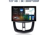 Carplay 11,5" Android 15 Autoradio Per Peugeot 207 2006-2015 Gps Navi Wifi 4G Bt Swc Usb Dab+ Usb 8GB+256GB"