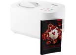 Unold 488209 Eismaschine Snow inkl. Eisbuch mit 101 Rezepten | Speiseeisbereiter 1 L, Gefrierbereich bis ca. -35 °C, 100 Watt