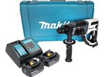Makita Dhr 202 Sgw Trapano A Percussione A Batteria 18 V 20 Mm 2,0 J Bianco + 2X Batteria Ricaricabile 6,0 Ah + Caricabatterie + Custodia