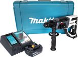 Makita Dhr 202 RF1W Trapano A Percussione A Batteria 18 V 20 Mm 2,0 J Bianco + 1X Batteria Ricaricabile 3,0 Ah + Caricabatterie + Custodia
