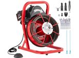 Macchina Per La Pulizia Dei Tubi Vevor 50 Ft X 3/8 Di Pollice, Spirale Per Fognature Con Alimentazione Manuale, Macchina Per La Pulizia Dei Tubi Elettrica Da 250 W Con 4 Frese E Interruttore A Pedale Ad Attivazione Pneumatica