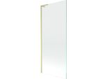 Mexen Next L Paratia Da Vasca Da Bagno Ad 1 Anta 80 X 150 Cm, Trasparente, Oro Spazzolato - 895-080-000-03-00-55