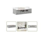 The Living Store Letto Da Giorno Con Cassetti In Cemento Grigio 75X190 Cm Materiale Legno