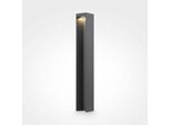 Lampada Da Terra A Led, Luce Per Esterni, Alluminio, Grigio, IP54, H 65 Cm