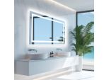 Wisfor Specchio Da Bagno A Led Con Altoparlante Bluetooth, Specchio Da Bagno 100×60 Cm Con Illuminazione A 3 Colori, Specchio Da Parete A Led Dimmerabile Senza Nebbia
