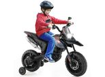 COSTWAY Aprilia Elektro Motorrad Kinder, 12V Kindermotorrad mit Stützrädern & Musik & Scheinwerfer, für Kinder 3 - 8 Jahren (Blau)