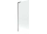 Mexen Next L Paravento Per Vasca Da Bagno A 1 Anta 80 X 150 Cm, Trasparente, Gun Metal - 895-080-000-03-00-95