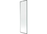 Mexen Next L Parete Da Vasca 1 Anta 50 X 150 Cm, Cornice Nera, Cromo - 895-050-000-03-70-01