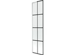 Mexen Next L Paravento Vasca Da Bagno Ad Anta Singola 50 X 150 Cm, Griglia Nera, Bianco - 895-050-000-03-77-20