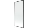 Mexen Next L Paratia Per Vasca Da Bagno A 1 Anta 80 X 150 Cm, Cornice Nera, Cromo - 895-080-000-03-70-01