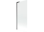 Mexen Next L Paratia Vasca Da Bagno A 1 Anta 80 X 150 Cm, Trasparente, Nero - 895-080-000-03-00-70