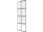 Mexen Next L Paratia Per Vasca Da Bagno A 1 Anta 70 X 150 Cm, Griglia Nera, Bianco - 895-070-000-03-77-20