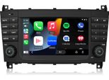 2+32G Carplay Android 14 Autoradio Per Mercedes-Benz Classe C/Clk/Clc W203 W209 Gps Navi Wifi Dab+ Swc Rds Dsp Usb Bt