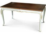 Casa Padrino Tavolo Da Pranzo Barocco Marrone / Bianco / Oro 160-250 Cm - Mobili Barocchi - Italy