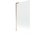 Mexen Next L Paratia Vasca Da Bagno 1-Anta 100 X 150 Cm, Trasparente, Oro Rosa - 895-100-000-03-00-60