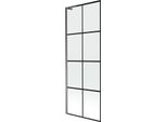 Mexen Next L Paratia Da Vasca 1-Anta 70 X 150 Cm, Griglia Nera, Gun Metal - 895-070-000-03-77-95