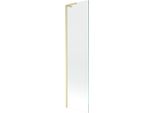 Mexen Next L Paratia Da Vasca 1 Anta 50 X 150 Cm, Trasparente, Oro Spazzolato - 895-050-000-03-00-55