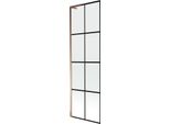 Mexen Next L Paravento Vasca Da Bagno A 1 Anta 60 X 150 Cm, Griglia Nera, Oro Rosa - 895-060-000-03-77-60