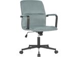 Sedia Da Ufficio Casa Dolce Jazon, Blu, 57,5X61X91/100,5 Cm, Girevole A 360°, Regolabile In Altezza, Meccanismo A Farfalla, Peso Massimo 120 Kg
