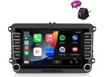 2+64G 7" Android 15 Autoradio Carplay Per Vw Golf Passat Seat Jetta Skoda Seat Gps Navi Wifi Bt Swc Dab+ Usb Fm Rds Con Telecamera"