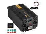 Inverter Vevor Con Onda Sinusoidale Pura, 3000 Watt, Da Dc 24 V A Ac 230 V, Inverter Per Auto, Con Porta Usb, Display Lcd, Telecomando E Prese Eu, Per Camper, Camion,