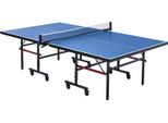 VEVOR Tischtennisplatte, MDF-Tischtennisplatte, klappbare Tischtennisplatte mit Schnellklemmnetz und feststellbaren Rädern, einfache Montage in 10 Minuten, Tischplatte 18 mm dick