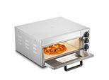Vevor Forno Commerciale Per Pizza Forno Da Forno A Un Piano 406 Mm, Forno Elettrico Per Pizza In Acciaio Inox Con Tre Manopole Rotanti, Pizzaiolo Multiuso Da Interno, Per La Cottura In Ristoranti, A Casa, Argento