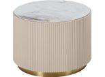 Lusso Tavolo Rotondo Legno Design Moderno Beige Mobili Di Lusso Soggiorno Tavolo Rotondo Nuovo