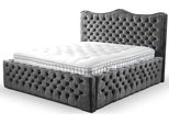 Design Lusso Camera Da Letto Doppia Hotel Boxspring Letti Completi Tappezzeria Letto