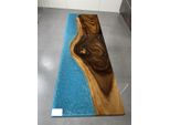 Tavolo Da Pranzo In Resina Epossidica Legno Massiccio Cascata Mobili Tavolo Epossidico Nuovo