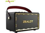 MT01 Vintage BT-Lautsprecher, kabelloser Stereolautsprecher mit droehnendem 60-W-Sound, 15 Stunden Wiedergabezeit, tragbare Handlautsprecher fuer zu Hause und im Freien