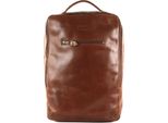Buckle & Seam Pelle Zaino Per Laptop Zaino Con Scomparto Per Laptop Leon Dots Leather Backpack 13,5L Cognac Marrone Chiaro