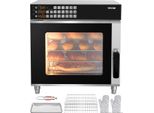 Vevor Forno Commerciale A Convezione, 58 L, 2800 W, Tostapane Con Porta In Vetro Temperato, Forno Elettrico Con Griglia E Guanti Per Piatti