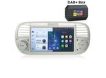 Dispositivo Di Navigazione Integrato 7" Android 13 Carplay 2+64G Autoradio Per Fiat 500 2007-2015 Gps Swc Navi Wifi Bt Rds Dsp Dab+"