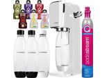 Sodastream Art Spumantizzatore Bianco 1 Bottiglia + Sodastream Bottiglie Da 1L, 2 Pezzi, Nero + Bolero