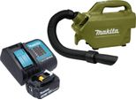 Aspiratore A Batteria Makita Dcl 184 Sfo 18 V 54 Mbar 0,5 L Serie Olive Outdoor Adventure + 1X Batteria Ricaricabile 3,0 Ah + Caricabatterie