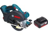 Bosch Gkm 18V-50 Sega Circolare Professionale A Batteria Per Metalli 18 V 136 Mm Brushless + 1X Batteria Ricaricabile 5,0 Ah - Senza Caricabatterie