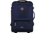 Cabaia Carrello Zaino Con Scomparto Per Laptop Soft Suitcase Essentials Trolley 48L Reykjavik Blu Scuro