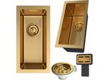 Lavello In Acciaio A Una Vasca Oro Silvo2244 Lavello Da Cucina Siphon