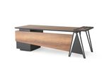 Scrivania Ufficio Scrivania Studio Marrone Grigio Bicolore Design Moderno