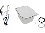 Lavabo In Acciaio Inox + Coperchio Campeggio 325X265X100 Mm + Tecnologia Camper Womo