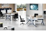 Scrivania Mobili Per Ufficio Arredamento Tavoli Call Center Legno 3 Postazioni Scrivania
