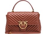 Pinko Borsetta Borsa A Tracolla Love Lady Puff Classic Cl Sheep Nappa Chevron Arab - Antique Gold Marrone