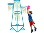 Canestro Portatile Per Bambini - 4 Canestri, Regolabile In Altezza - Supporto Per Basket Per Bambini Per La Massima Mobilità