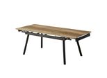 Casadolce Coper 4 Tavolo Da Pranzo Allungabile, Colore Rovere, 150/210X90X76 Cm, Ceramica, Due Prolunghe, Gambe In Metallo, Portata 120 Kg