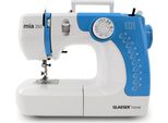 GLAESERhome Nähmaschine mia350 himmelblau | Anfänger Nähmaschine