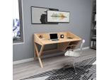 Scrivania Moderna In Marrone Chiaro Scrivanie Chic Scrivanie Di Lusso In Legno