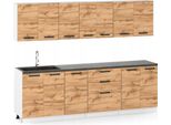 Mobile Da Cucina Blocco Cucina Moderno Set Mobili Milano260Cm Rovere Wotan
