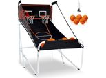 Faltbares Arcade-Basketballspiel - Basketballkorb für 2 Spieler - tragbarer Basketballständer - perfekt für drinnen und draußen